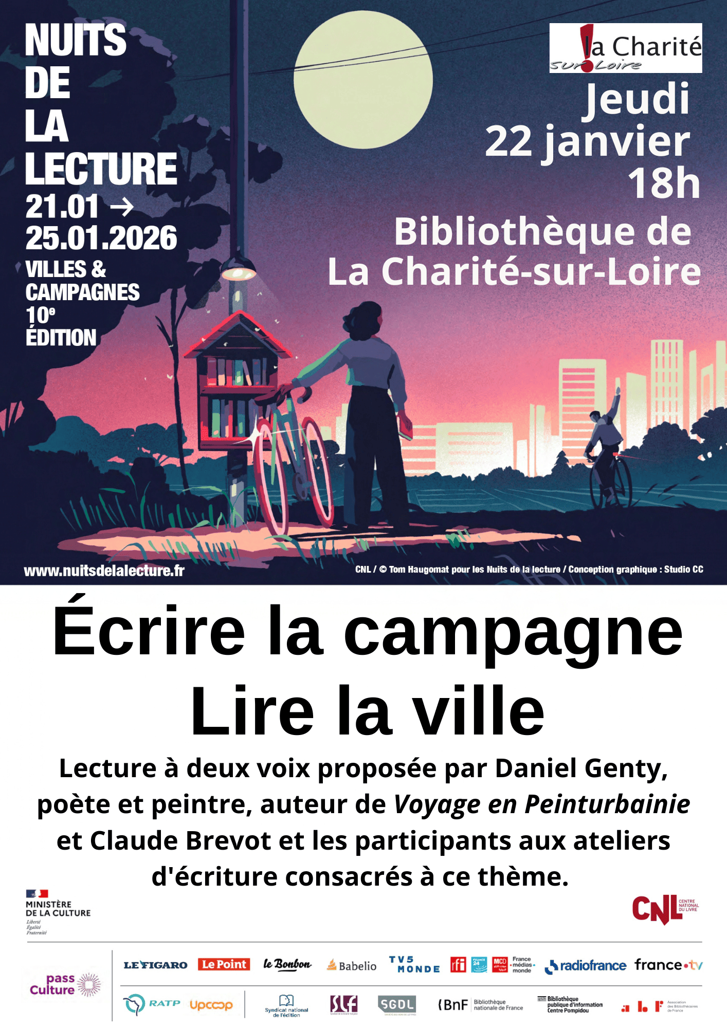 nuit de la lecture jeudi 22 janvier 2